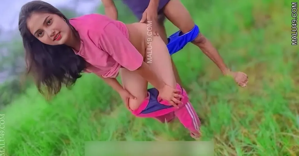 Horny Indian Wife Boobs Pressing And Standing Fucking Forest