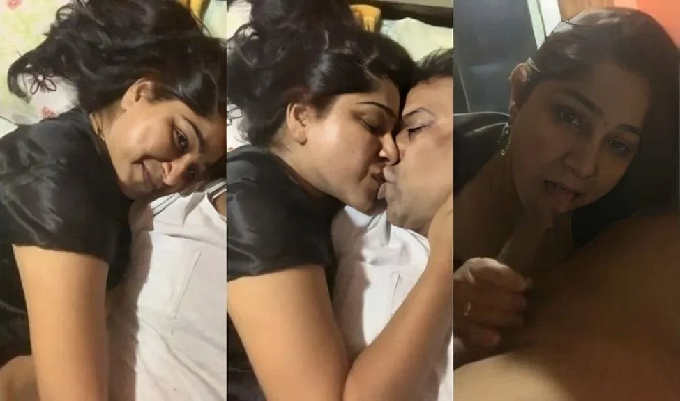Sexy Indian Wife Kissing And Blowjob