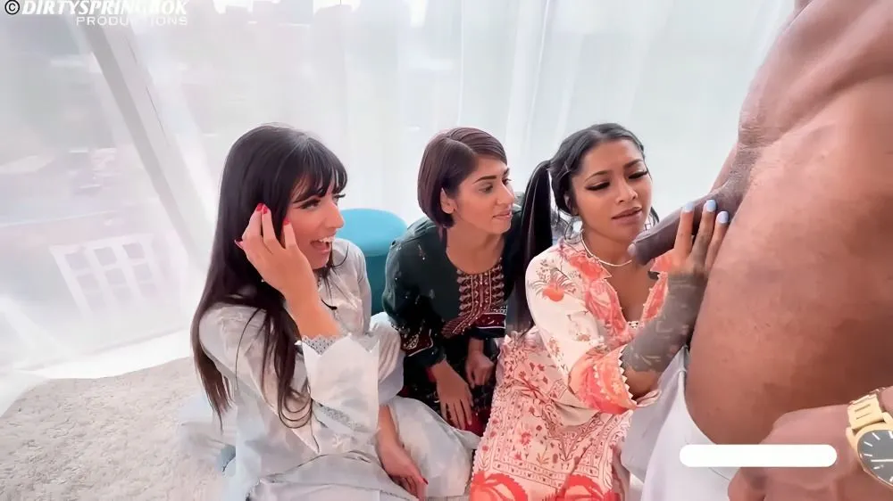 Sahara Knite, Aaliyah Yasin, Yasmina Khan – 3 Desi Women Go Wild For A Big Black Cock New Onlyfan…