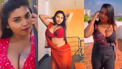 Elakkiya Showing Deep Cleavage Teasing Compilation