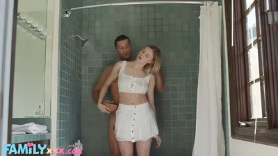 Horny Step-Daughter Walks In On Daddy Taking A Shower (amber Moore) Full Video – Familyxxx