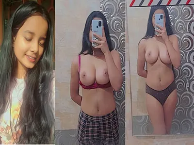 Cute Perfect Indian Girl Record Her Selfie