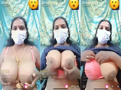 Indian Bhabhi Play With Her Big Boobs