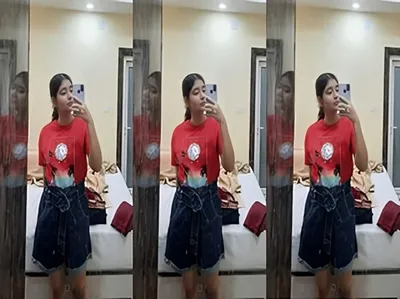 Cute Indian Girl Striping And Shows For Lover  Telegram