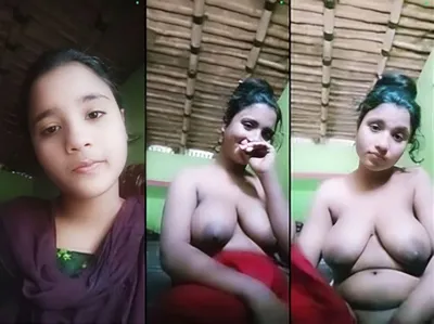 Cute Indian Vlg Girl Shows Boobs And Pussy On Vc