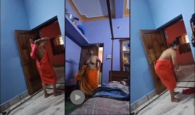 Indian Aunty Boobs Video Capture Dress Change