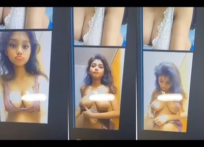Cute Indian Girl Shows Boobs Filter Camera