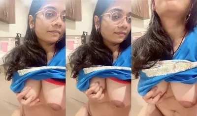 Cute Indian Girl Play With Her Boobs Gentle Press