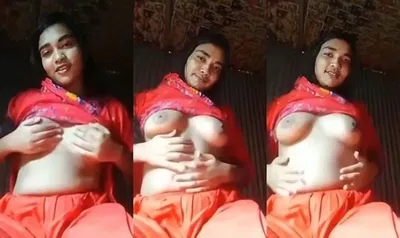 Hindi Cute Indian Girl Shows Boobs
