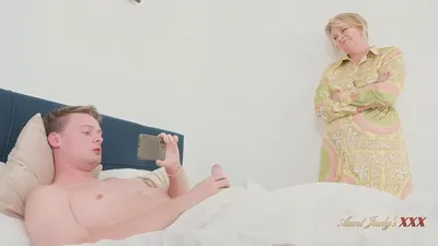 [AuntJudysXXX] Mature Milf Diana Walks In On Masturbating Stepson, Gives Him The Real Thing