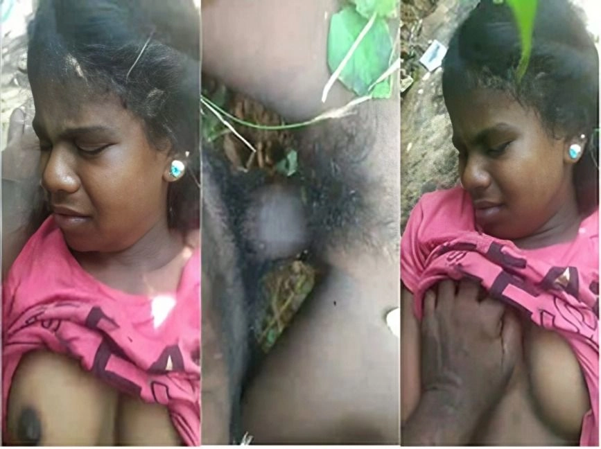 Cute Indian Girl Boobs Pressing And Fucking Forest