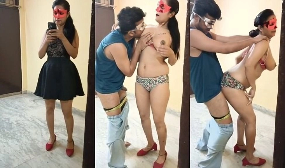 Sexy Indian Cpl Romance And Standing Fucking Mask