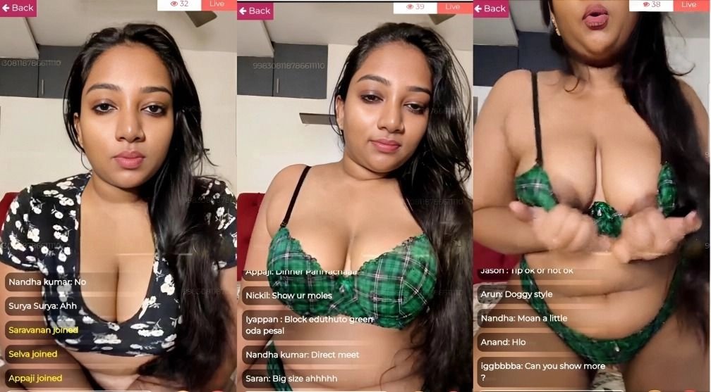 Tamil Insta Fame Suriya Prabha Premium Live Show Latest