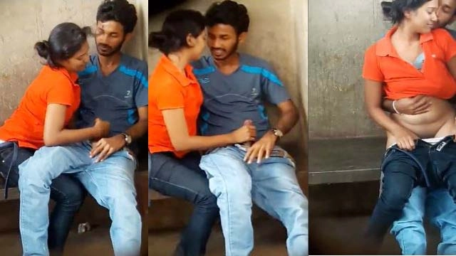 Outdoor blowjob and fucking secretly recorded Desi clips watch and download Full Video