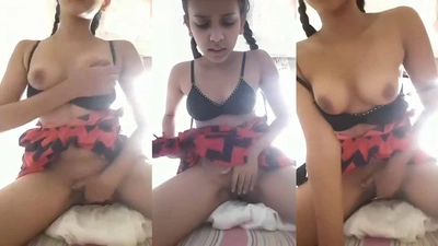 Akhi Jahan Small Girl Cute Tik Toker Viral Video Pressing Boobs And Fingering Pussy
