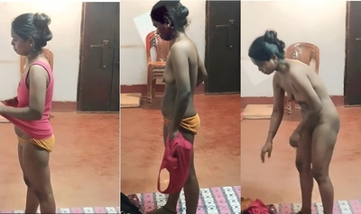 Telugu Wife Dress Changing