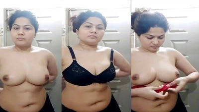 Beautiful Paki Wife Trying New Bra Watch Online