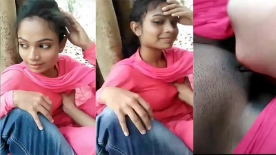 Enjoying Outdoor Boobs Pressing Full Wet Pussy Viral Mms 5721