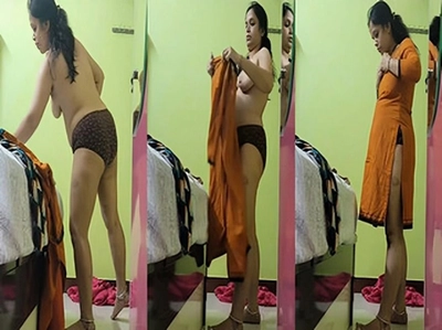 Sexy Indian Wife Wearing Cloths