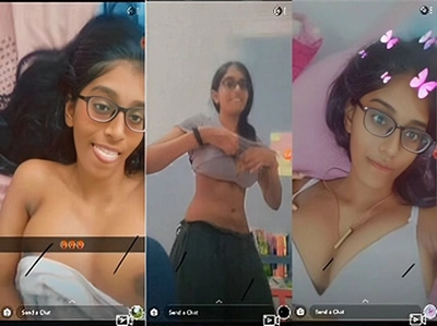 Cute Tamil Girl Shows Her Boobs Snapshat