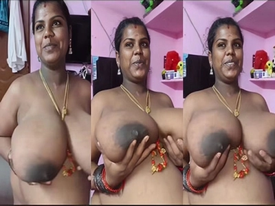 Indian Tamil Wife Shows Her Big Boobs