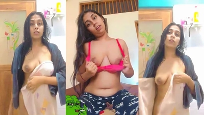 Amazingly Beautiful Babe Showing Her Amazing Body And Pleasing Her Lover